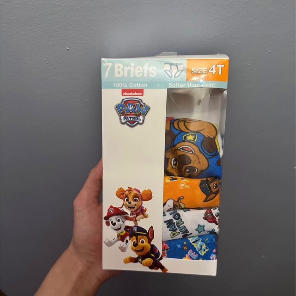 PAW Patrol 7-Pack Boys Briefs Size 4T New